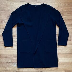 J.Crew Juliette Collarless Sweater Blazer Black